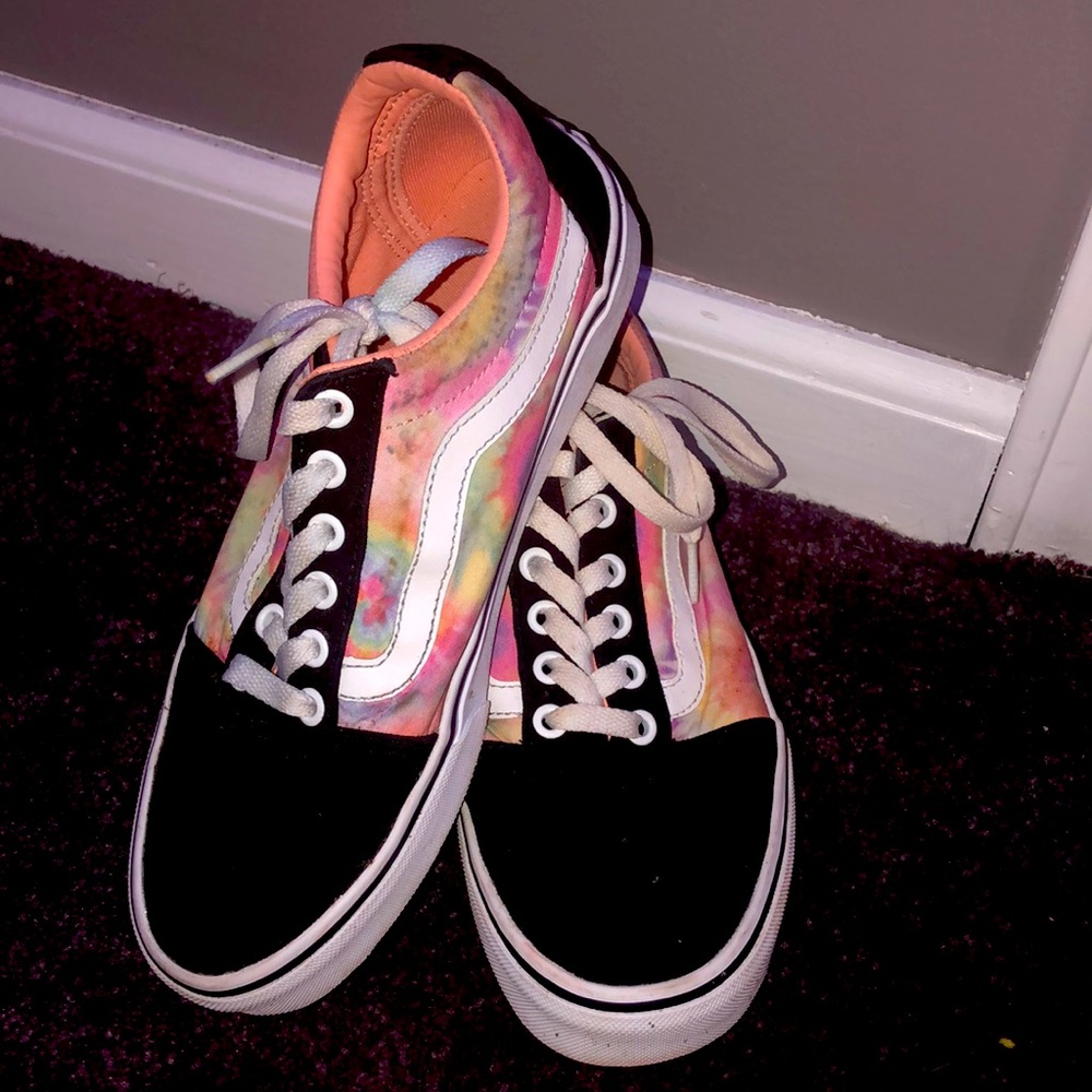 pastel tie dye vans